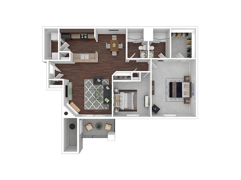 View floor plan image of B4R apartment available now