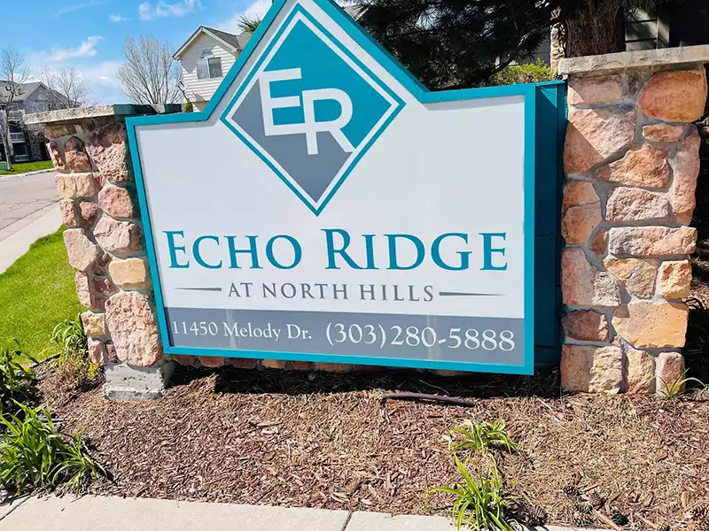 Monument Sign | Echo Ridge at North Hills