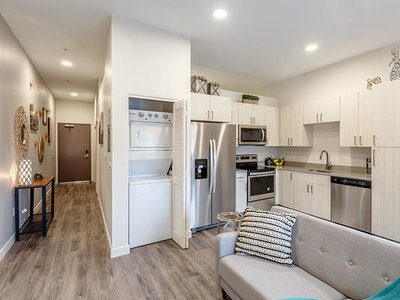 1 Bedroom | Kitchen and Living Area | 582-599 sq ft