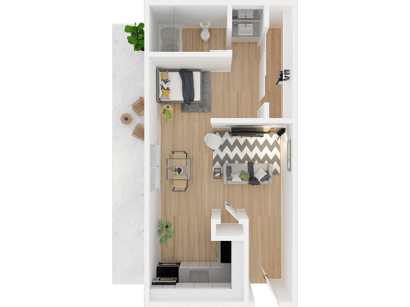 Appian Terrace Apartments Floor Plan Studio