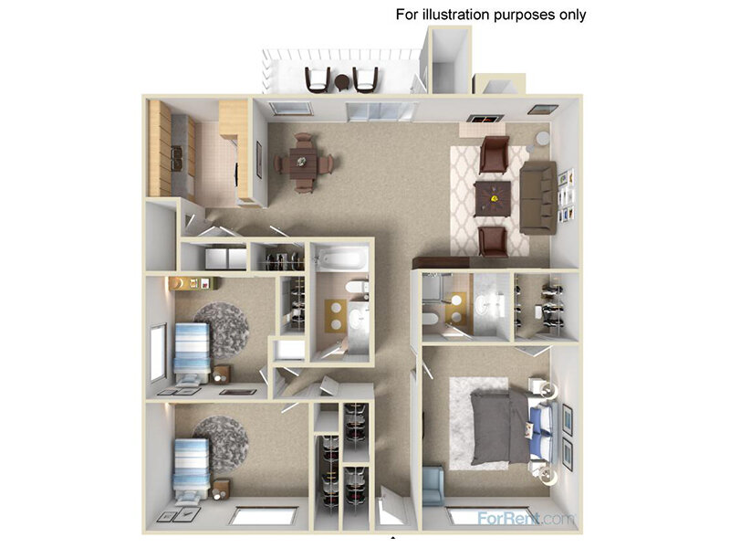 Three Bedroom / Two Bath DUPLEX