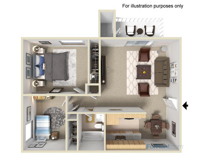 Two Bedroom / One Bath