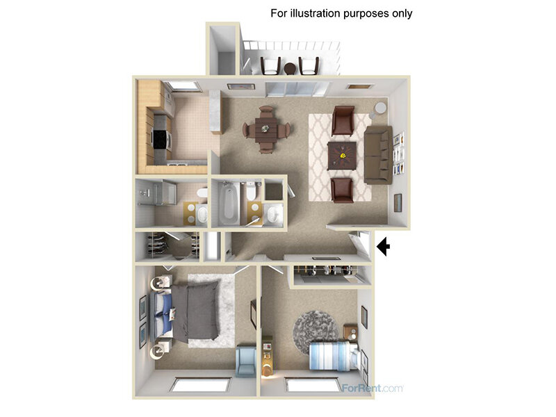 Two Bedroom / Two bath