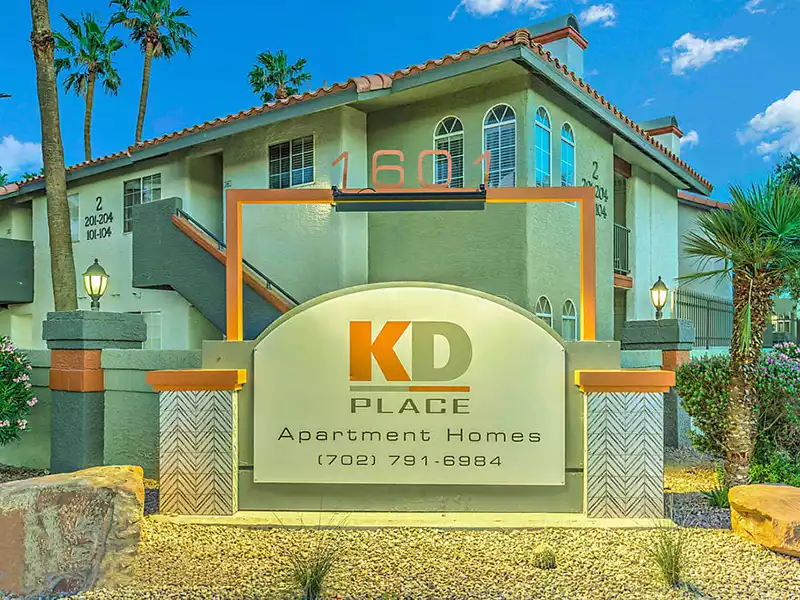 Monument Sign | KD Place Apartments