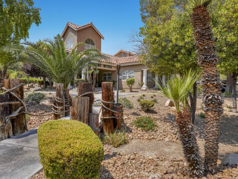 Clubhouse Exterior | Towers at Tropicana