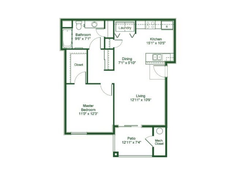 1 Bedroom 1 Bathroom