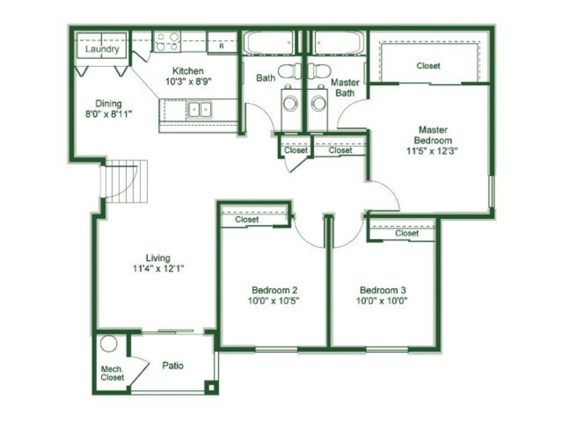 3 Bedroom 2 Bathroom