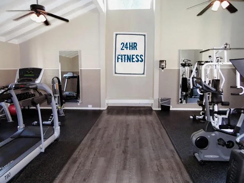 Davis CA Apartments - J Street - Fitness Center with Exercise Equipment