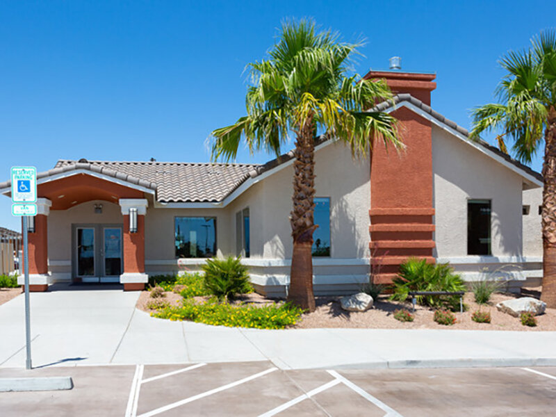 Leasing Office Exterior | Sunrise at Tropicana in Las Vegas, NV