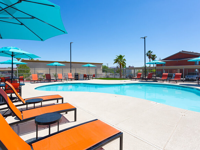 Seating by Pool | Sunrise at Tropicana in Las Vegas, NV