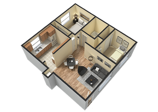 Floorplan for Peaks at the Park Apartments