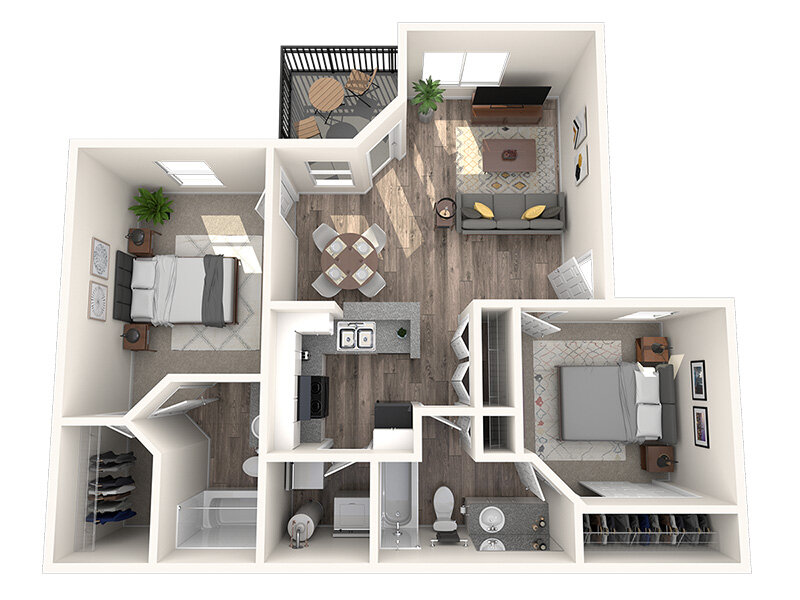 2 Bedroom 2 Bath