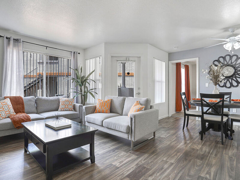 Spacious Living Room | 20 Fifty One Apartments