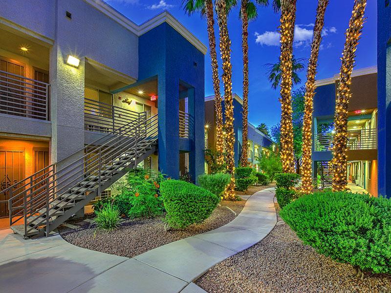 Beautiful Landscaping | Boulder Palms Senior Apartments in Las Vegas, NV