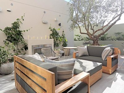 Outdoor Fire Place | The Kodo Apartments