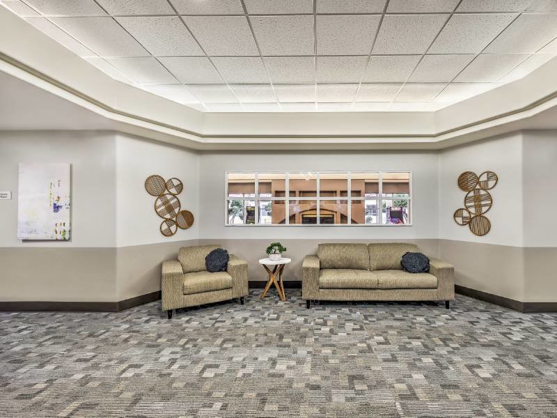 Clubhouse Seating | River Run Senior Apartments