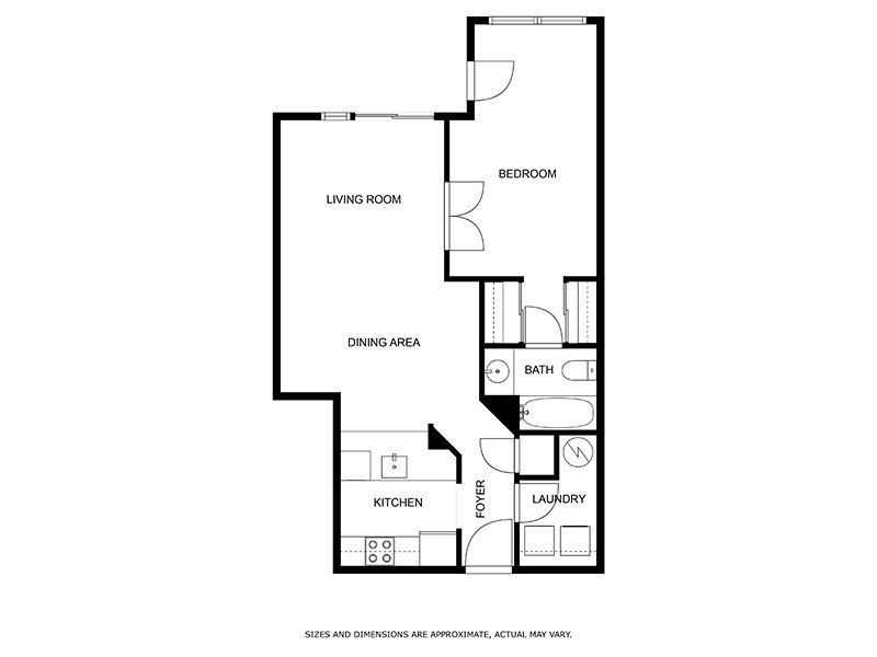 Our 1x1-724 is a 1 Bedroom, 1 Bathroom Apartment
