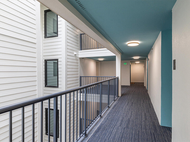 Exterior Hallways | Oceana Apartments