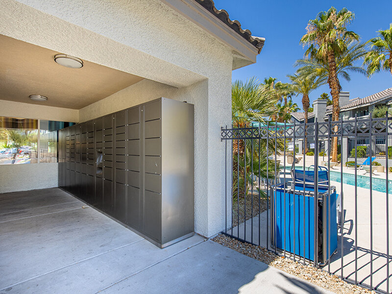 Pack Lockers | Palms at Peccole Ranch Apartments in Las Vegas, NV
