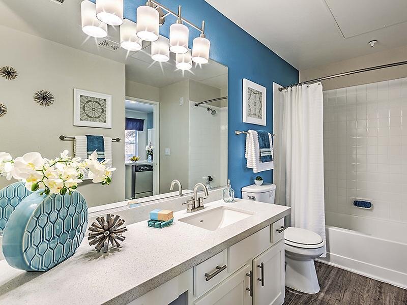 Apartment Bathroom | Palms at Peccole Ranch 89117 Apartments