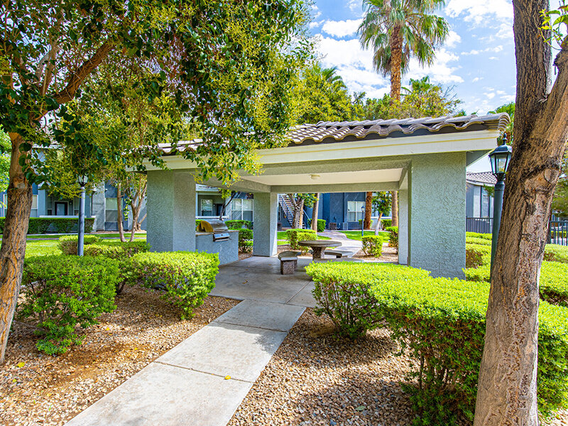 Grill Area | Palms at Peccole Ranch Apartments in Las Vegas, NV