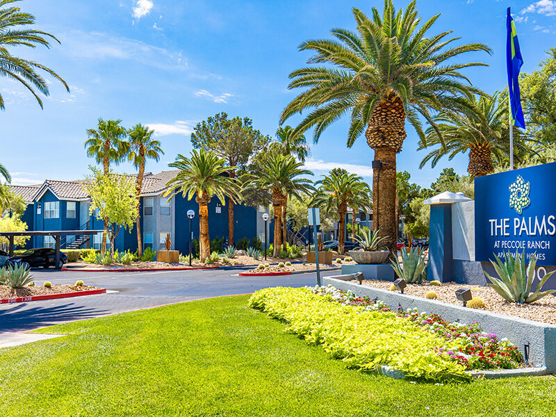 Monument Sign | Palms at Peccole Ranch Apartments in Las Vegas, NV