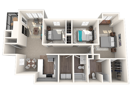 Floorplan for Passage Apartments