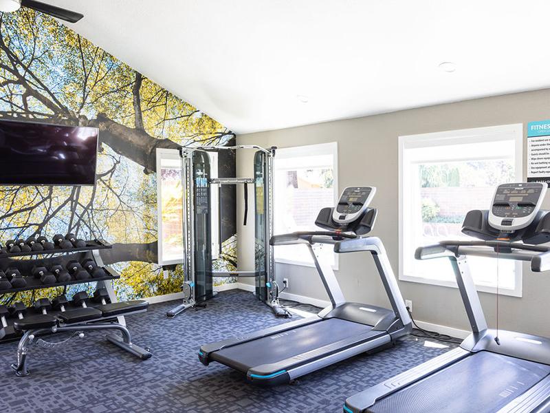 TV in Fitness Center | Passage Apartments