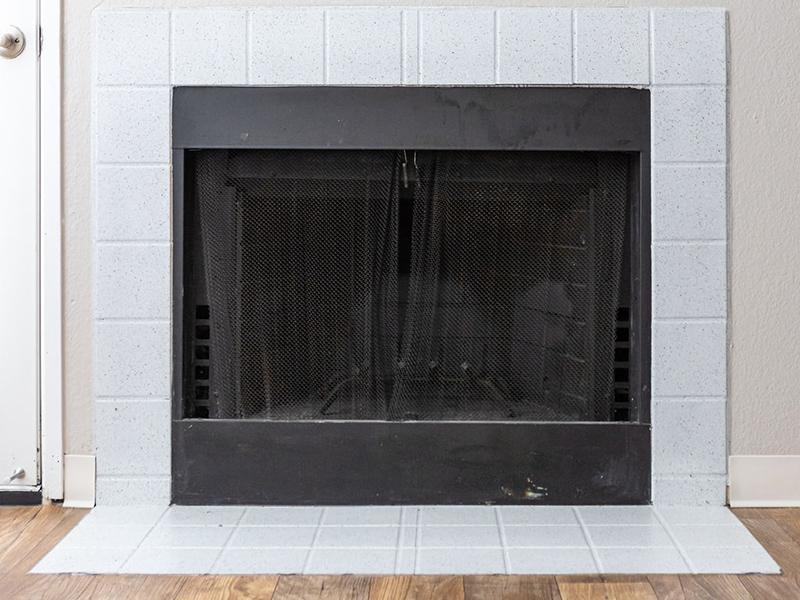 Fireplace in Apartment | Passage Apartments