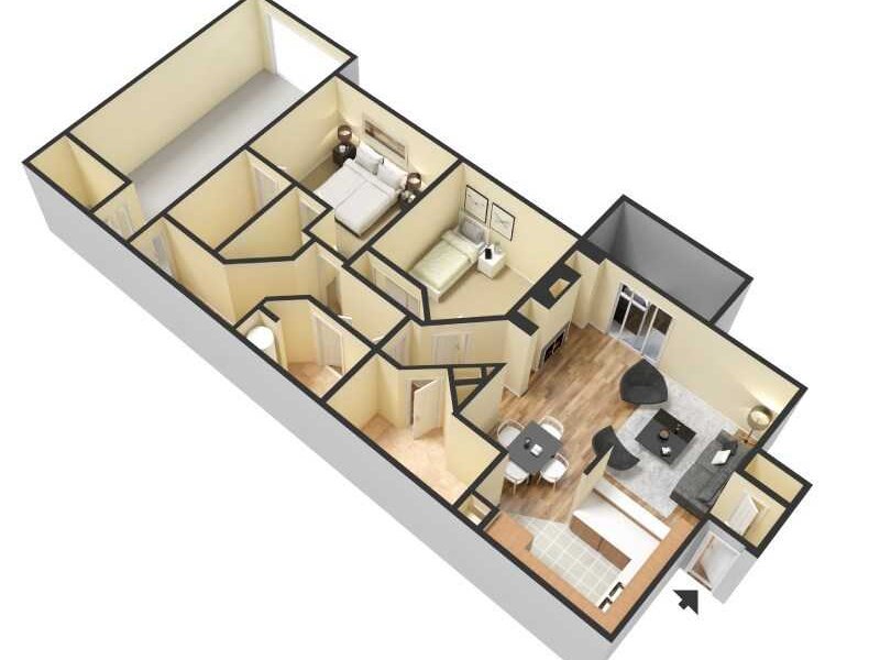 B1-R 2x2 Remodeled w/garage