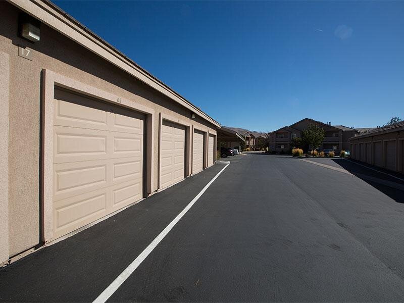 Attached Garges |  Horizons at South Meadows Apartments in Reno