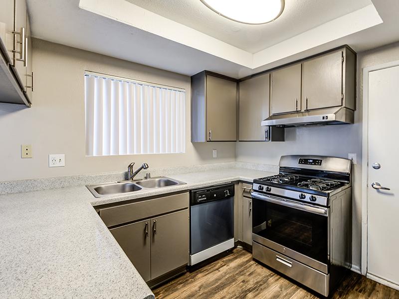 Fully Equipped Kitchen | Portola Redlands Apartments in Redlands, CA