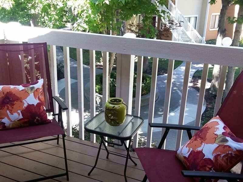Patio | Amber Court Apartments in Fremont, CA