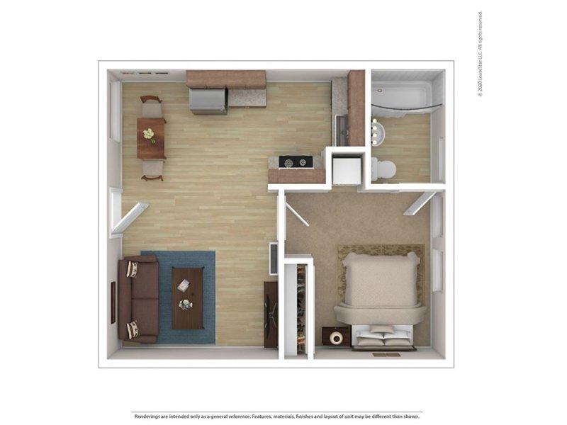 The Parc at 1300 Apartments Floor Plan The Garden