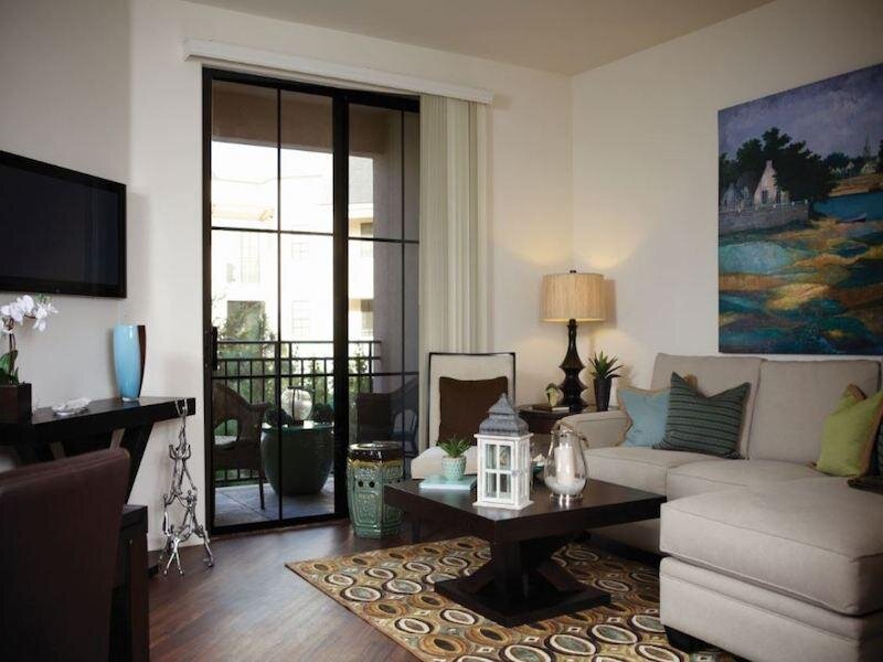Living Room and Balcony | The Renaissance at City Center