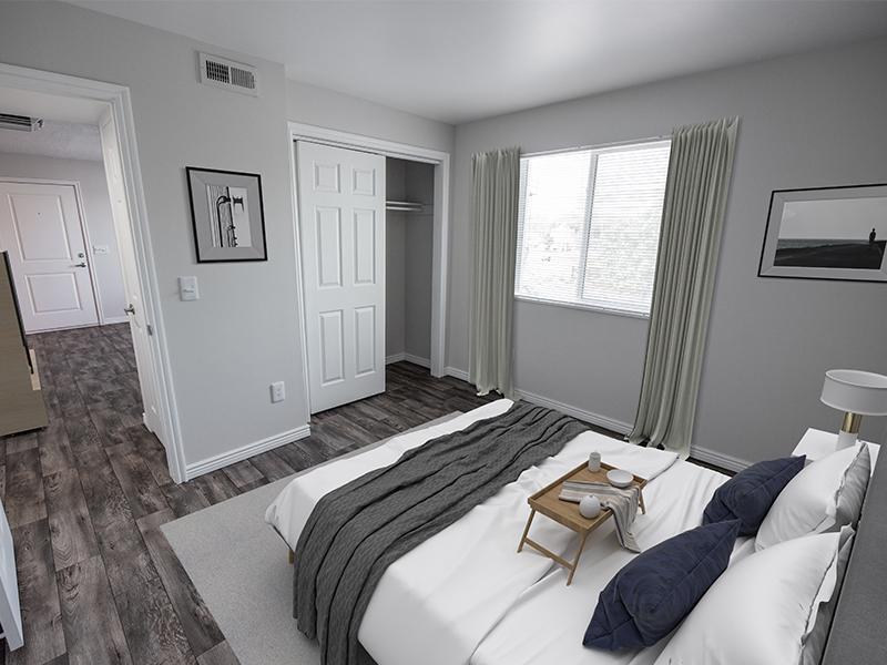 Decorated Model Bedroom | Holladay on Ninth Salt Lake City Apartments