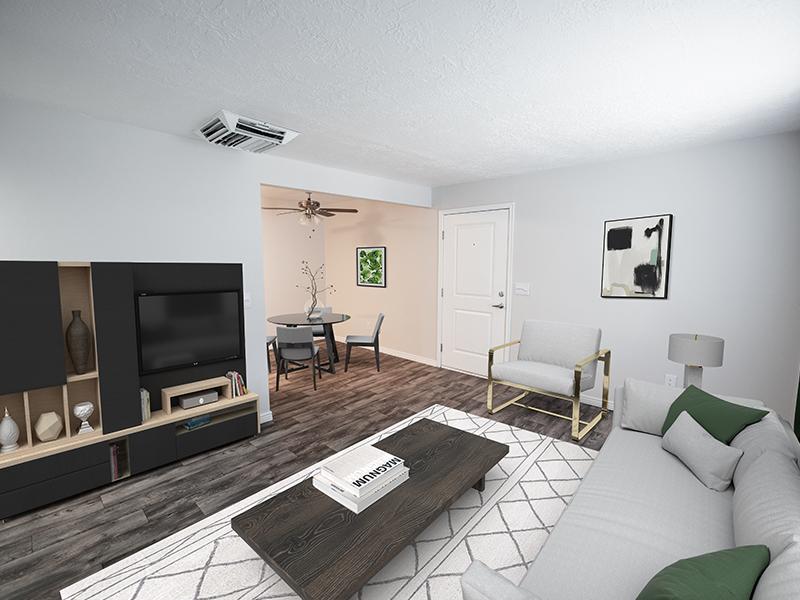 Decorated Model Living Area | Holladay on Ninth Salt Lake City Apartments