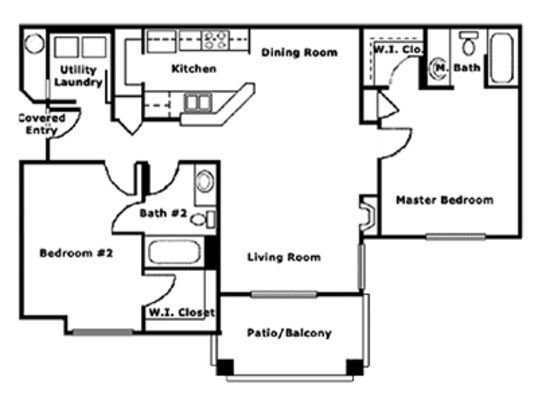 Floorplan for Lindsay Palms Apartments