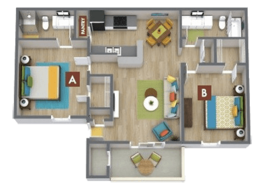 Floorplan for Glenridge Apartments