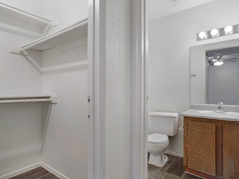 Large Closet and Bathroom | Falcon Glen Apartments