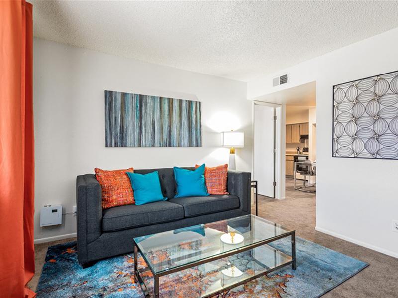 Spacious Living Room | Portola West McDowell Apartments in Phoenix, AZ