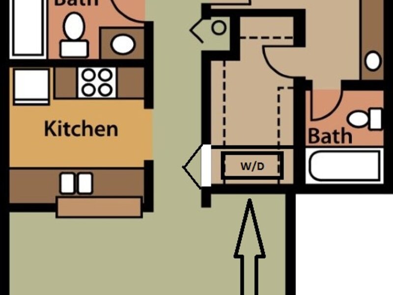 2x2 970 Sq Ft