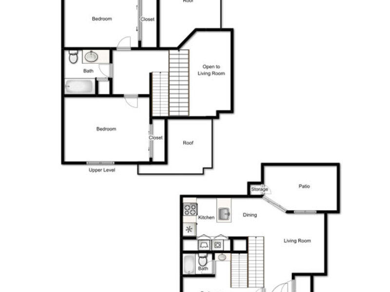 Three Bedroom Townhome