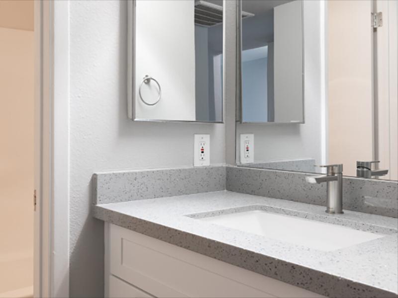Renovated Bathroom | Plaza 550