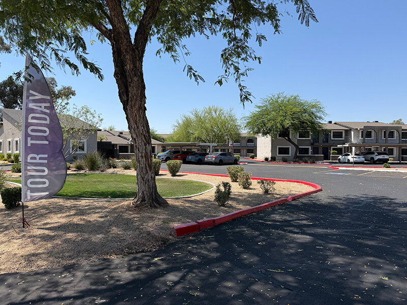 Apartment Parking with Tour Sign | Seventeen 805