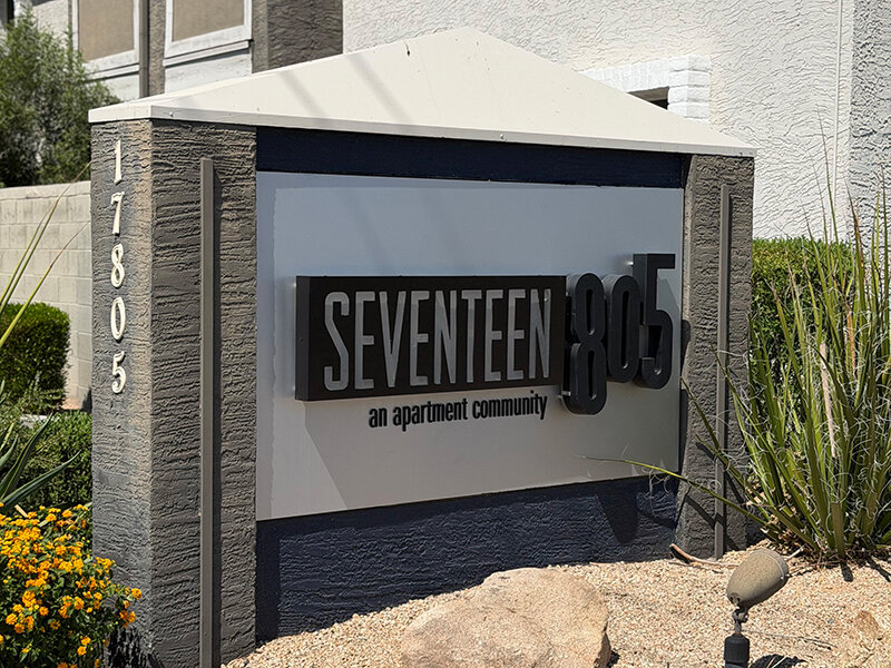 Apartment Monument Sign | Seventeen 805
