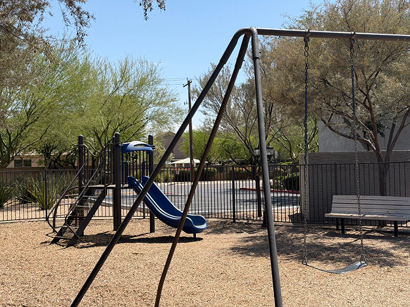 Playground with Bench and Fence | Seventeen 805