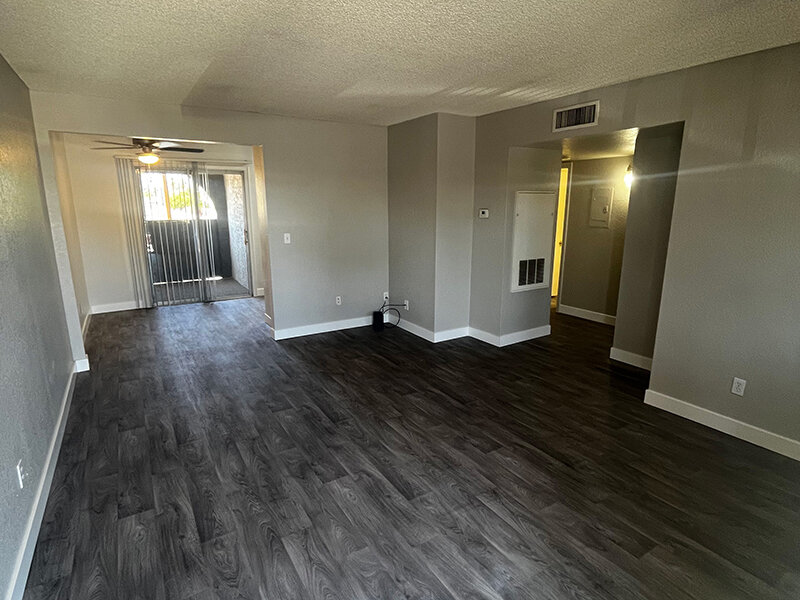Living Room with Wood Styled Flooring | Seventeen 805