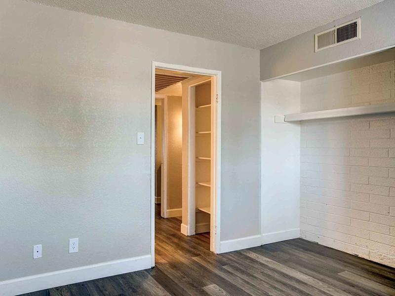 Bedroom and Hallway | Park 67 Glendale AZ apartments
