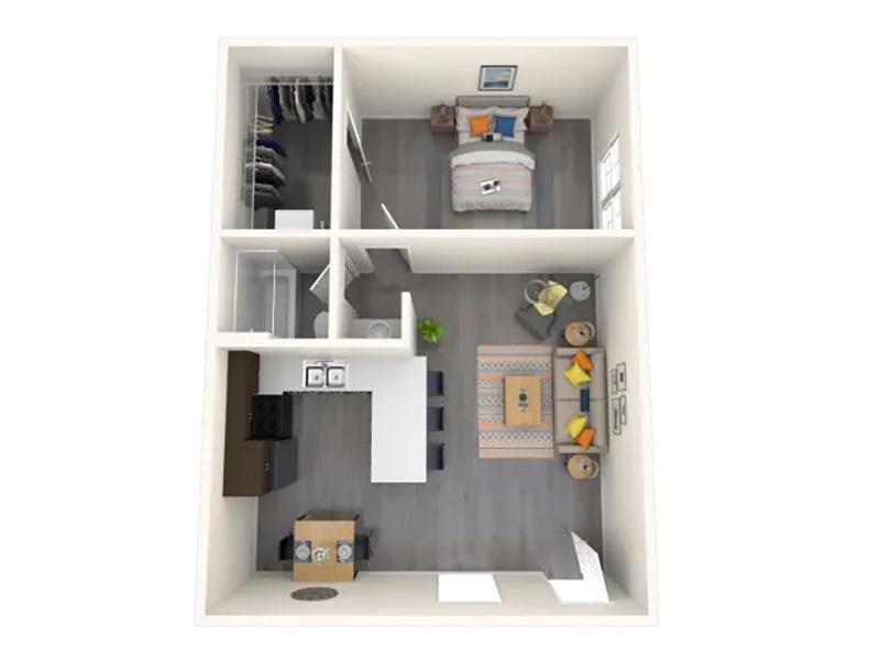 View floor plan image of One Bed One Bath apartment available now